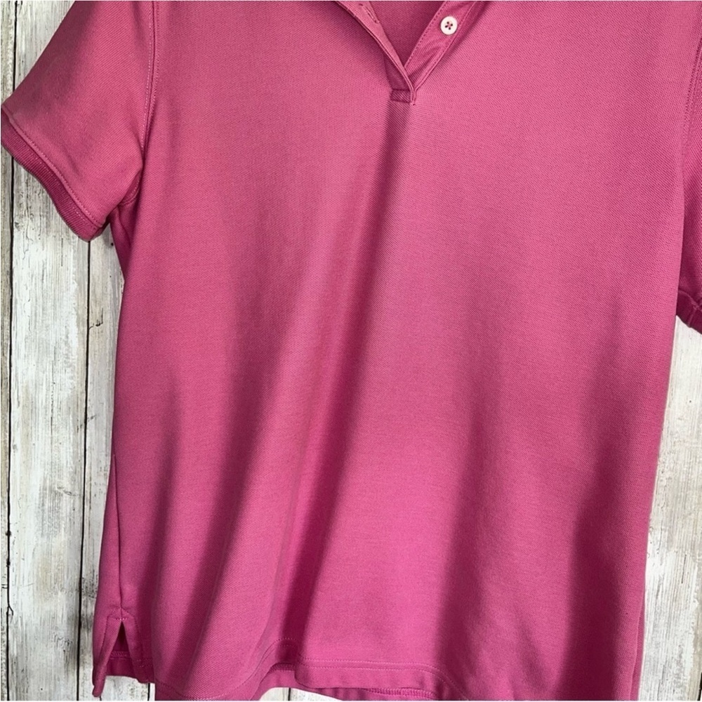 L.L. Bean Purple Fitted Polo T-Shirt Short Sleeve - Picture 4 of 5